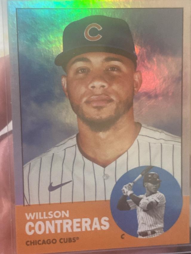 2022 Topps Archives Willson Contreras Base Set Rainbow Foil /199 #74