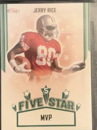 2023 Sage Low Series Football Jerry Rice Five-Star Set #FS-1