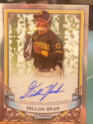 2024 Bowman Sterling Dillon Head PROSPECT AUTOGRAPHS #PA-DH