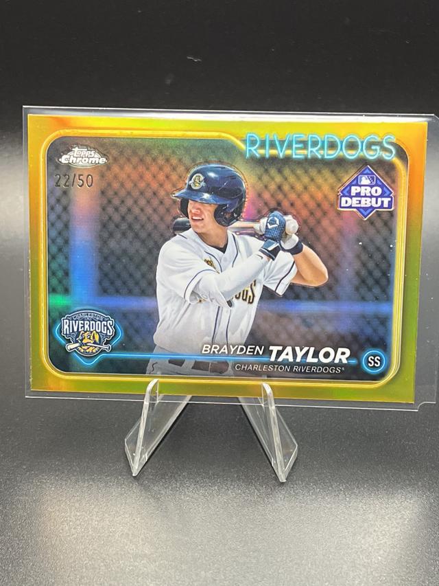 2024 Topps Pro Debut Brayden Taylor Chrome Gold Refractors /50 #PDC-85