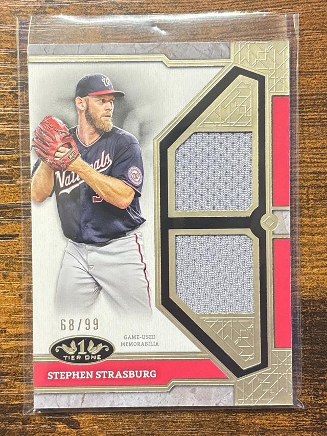 2024 Topps Tier One Stephen Strasburg Patch Relic #T1R-SST Game Used Nationals