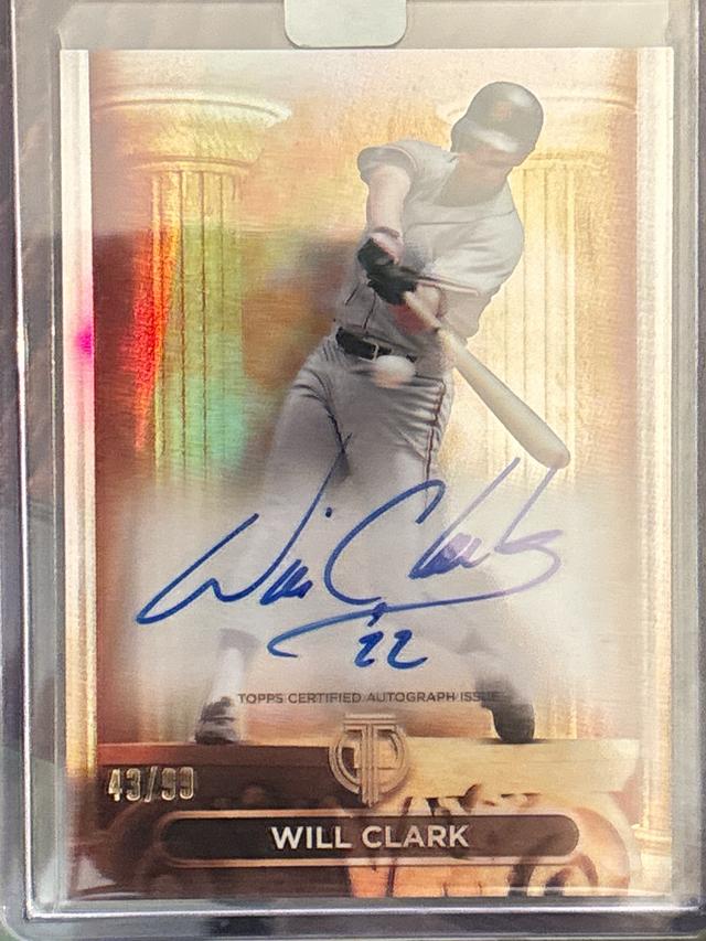 2024 Topps Tribute Will Clark PILLARS OF THE GAME AUTOGRAPHS #PTGA-WC