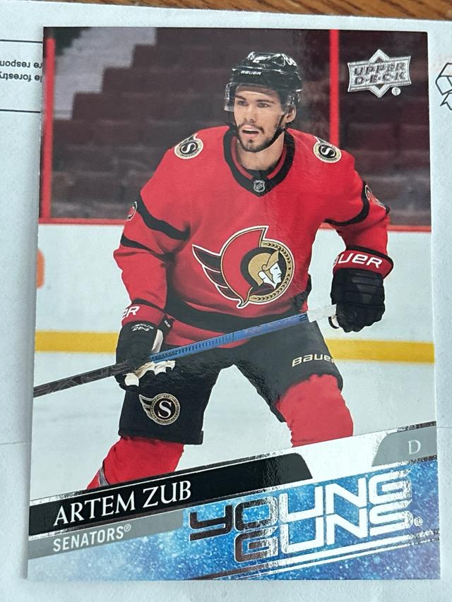 2020-21 Upper Deck Extended Series Artem Zub Base Young Guns Set #710