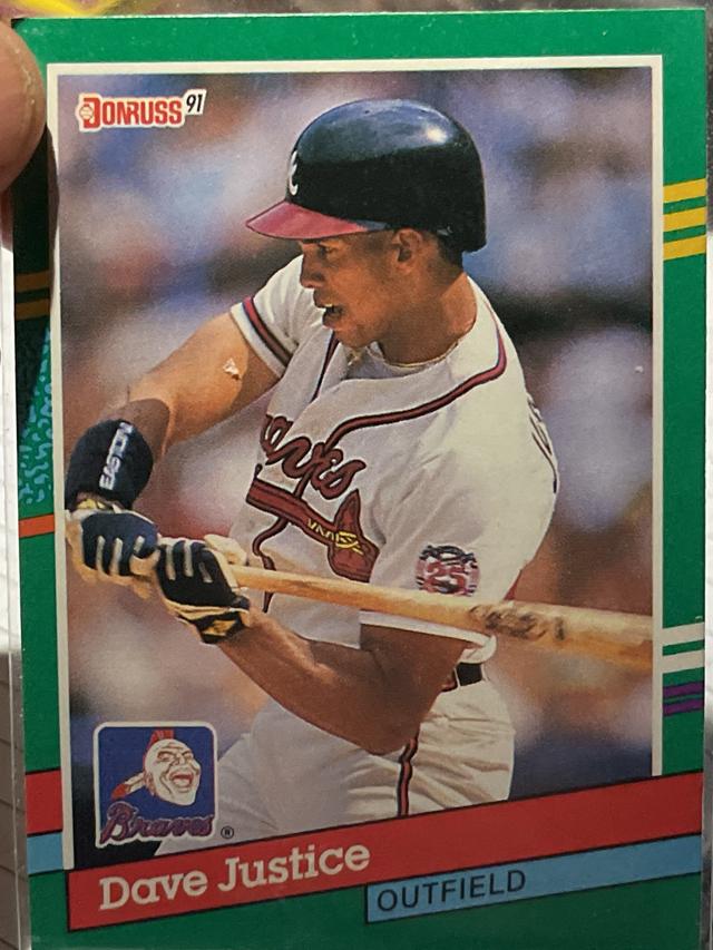 1991 Donruss Dave Justice Base Set #548