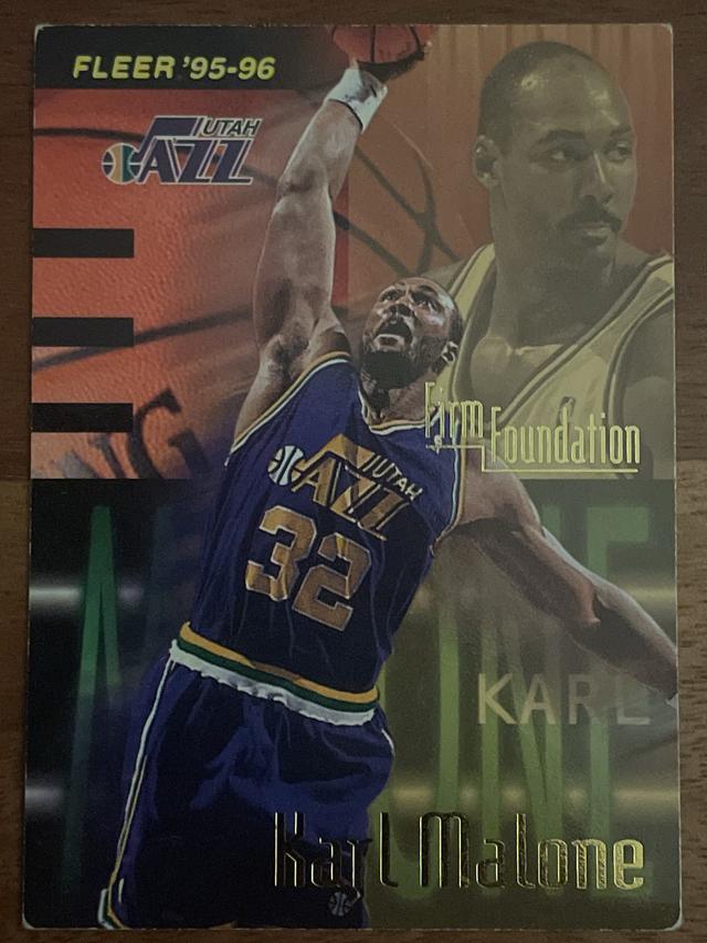 1995-96 Fleer Basketball Karl Malone FF ﻿Base #346