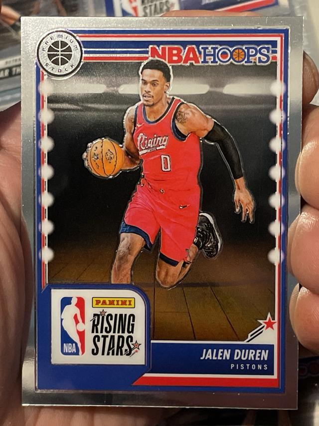 2023-24 Panini Hoops Premium Stock Jalen Duren Rising Stars #299