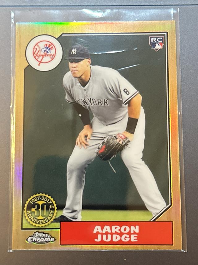 2017 Topps Chrome Aaron Judge 1987 Topps Baseball Set #87T-8