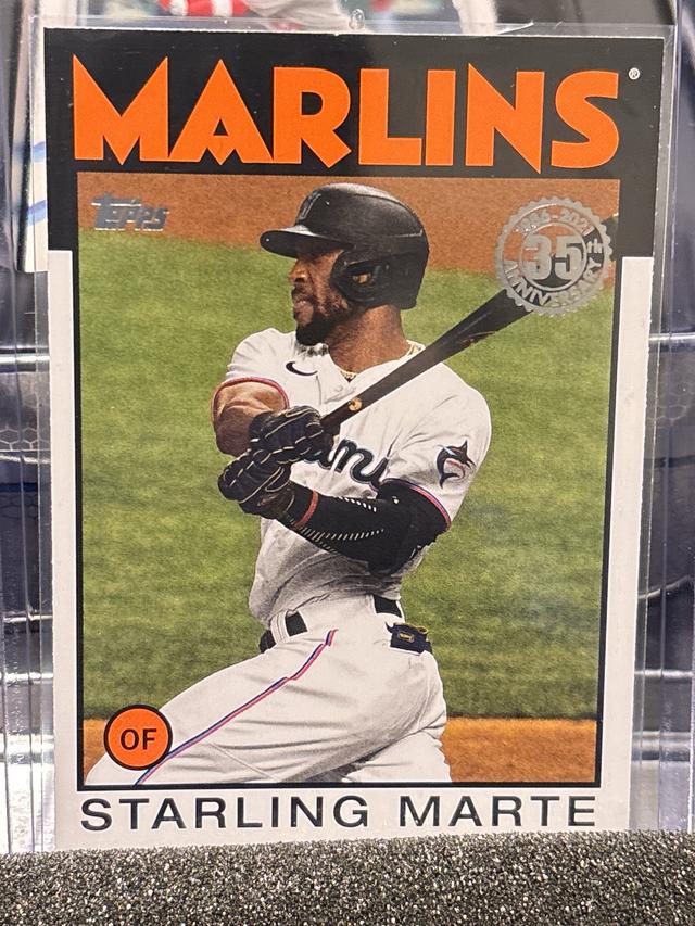 2021 Topps Series 1 Starling Marte 1986 TOPPS BASEBALL #86B-42