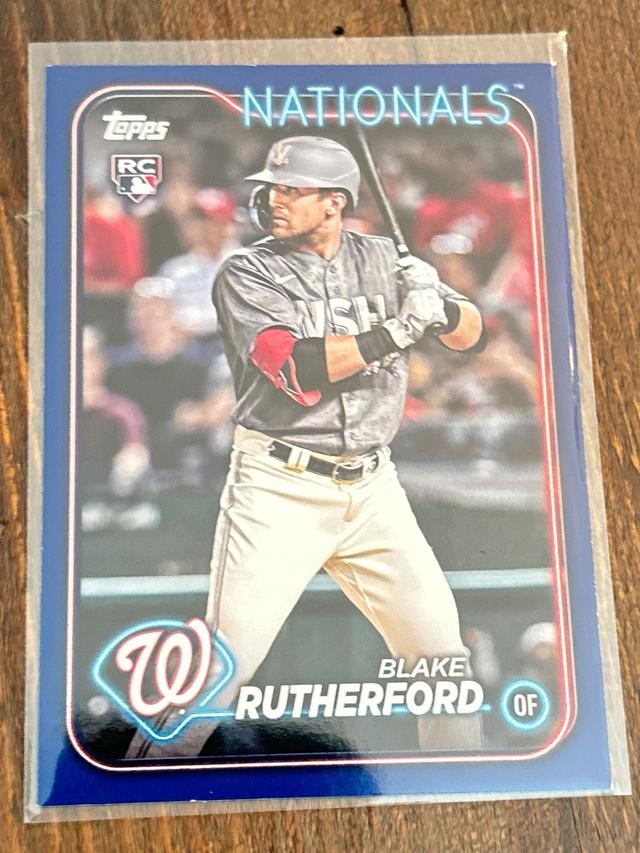 2024 Topps Series 2 Blake Rutherford BASE SET Royal Blue #637