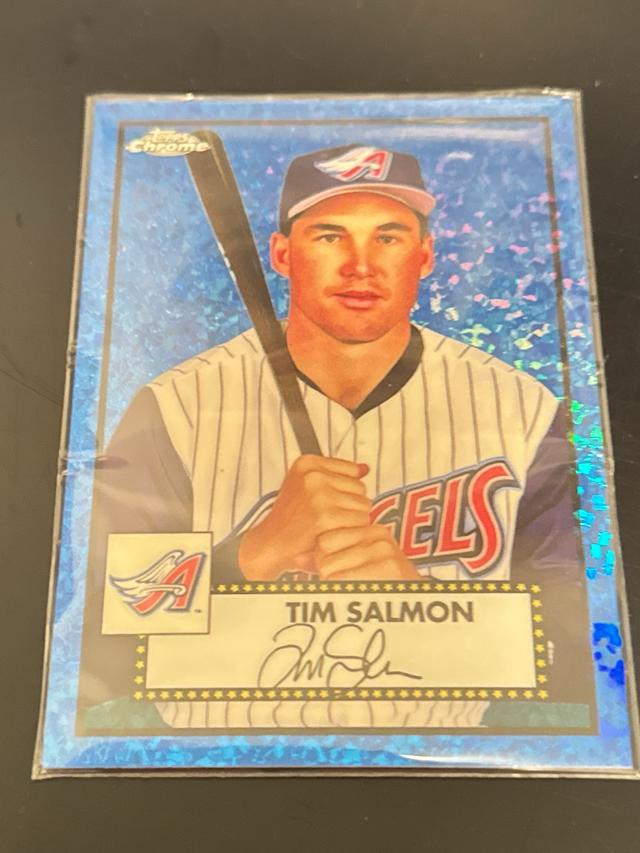 2021 Topps Chrome Platinum Tim Salmon BASE CARDS I /199 #582