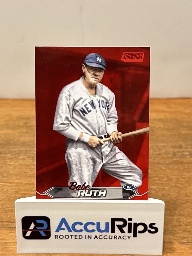 2024 Topps Stadium Club Babe Ruth ﻿Base Set Red Foil #171