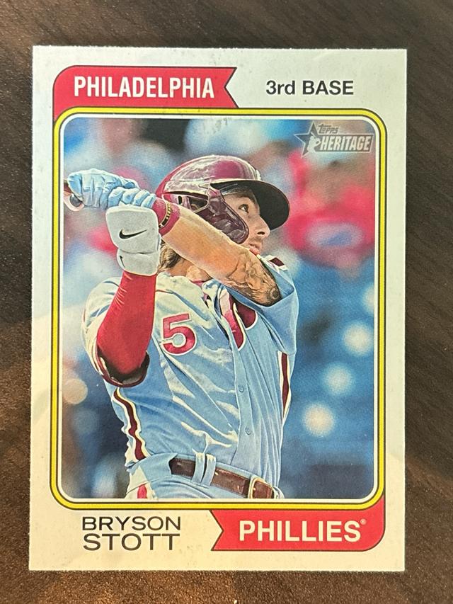 2023 Topps Heritage Bryson Stott BASE #243