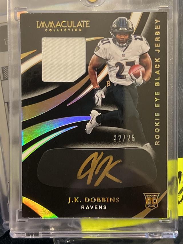 2020 Panini Immaculate Collection Football J.K. Dobbins - Baltimore Ravens Gold