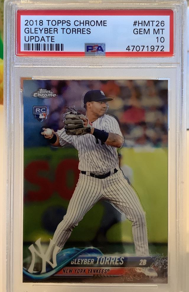 2018 Topps Chrome Update Mega Box Gleyber Torres PSA 10.0 #HMT26