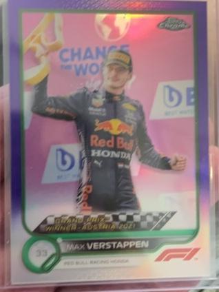 2022 Topps Chrome F1 Max Verstappen Base Set #159