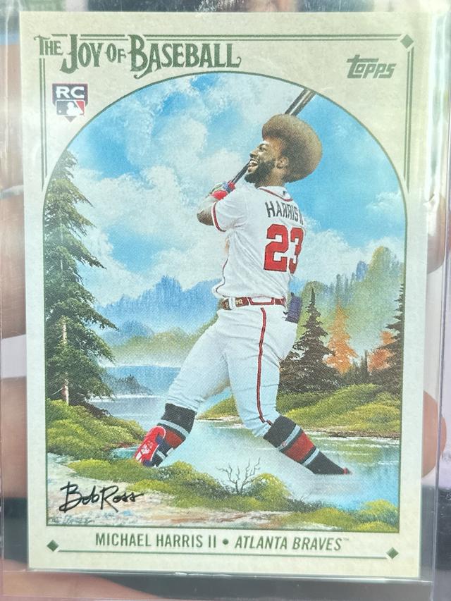 2023 Topps x Bob Ross Michael Harris II Happy Mistakes Image Variations #37