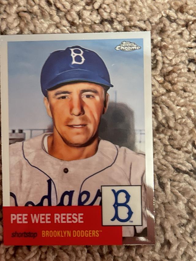 2022 Topps Chrome Platinum Pee Wee Reese ﻿Base Set #341