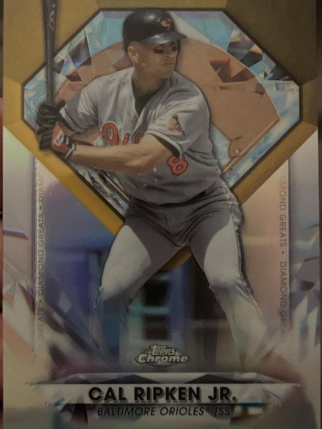 2022 Topps Chrome Updates Cal Ripken Jr. DIAMOND GREATS DIE CUTS CHROME #DGC-3