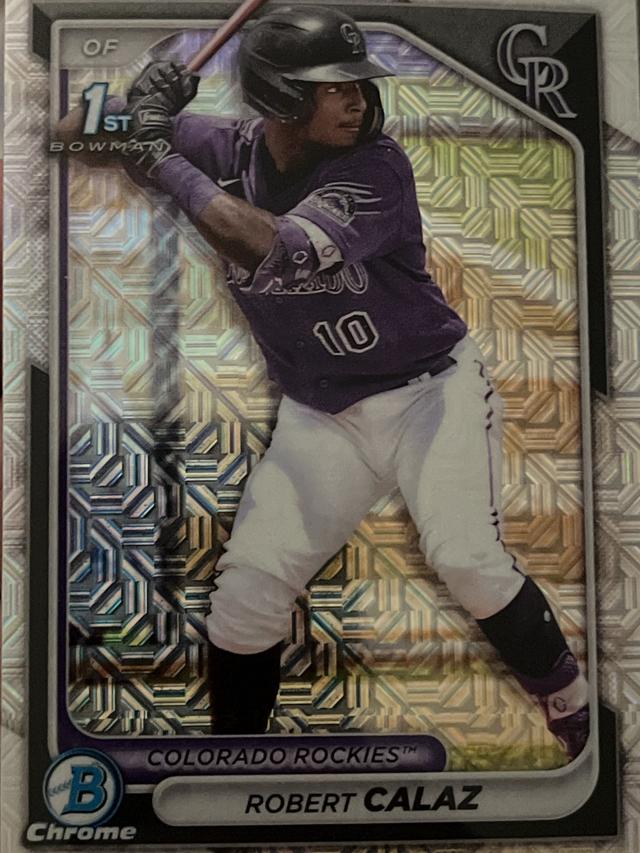 2024 Bowman Mega Box Robert Calaz CHROME PROSPECTS MOJO #BCP-131