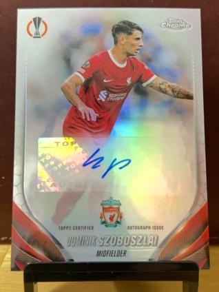 2023-24 Topps Chrome UEFA Dominik Szoboszlai Autographs #CA-DS