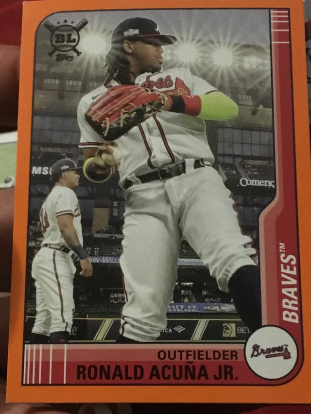 2021 Topps Big League Ronald Acuña Jr. ﻿Base Set Orange #226