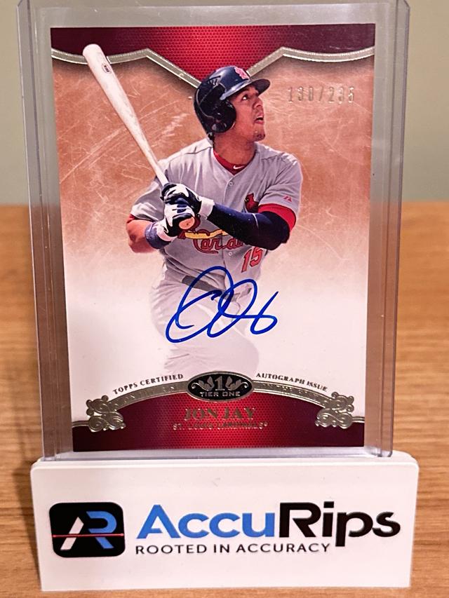 2012 Topps Tier One Jon Jay On the Rise Autographs Set /235 #OR-JJ