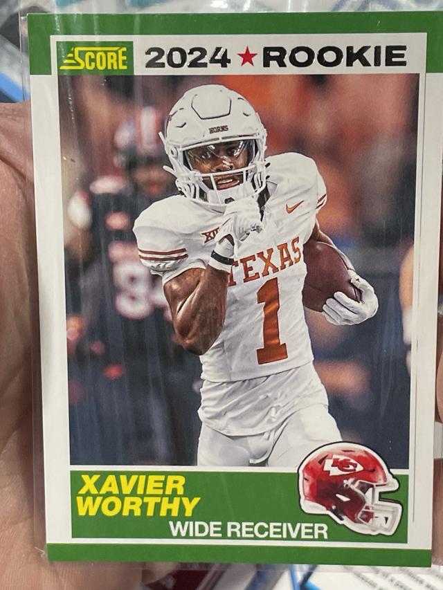 2024 Score Football Xavier Worthy 35th Anniversary Rookie #1