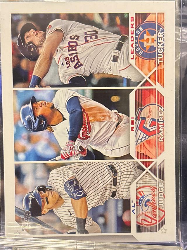 2023 Topps Series 1 Aaron Judge, José Ramírez, Tucker, Ramirez, Judge #241