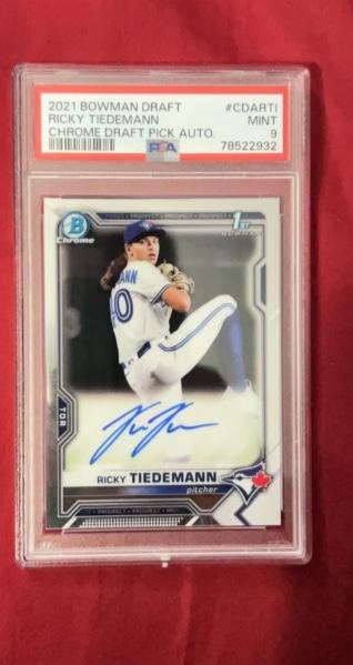 2021 Bowman Draft Ricky Tiedemann PSA 9 #CDA-RTI