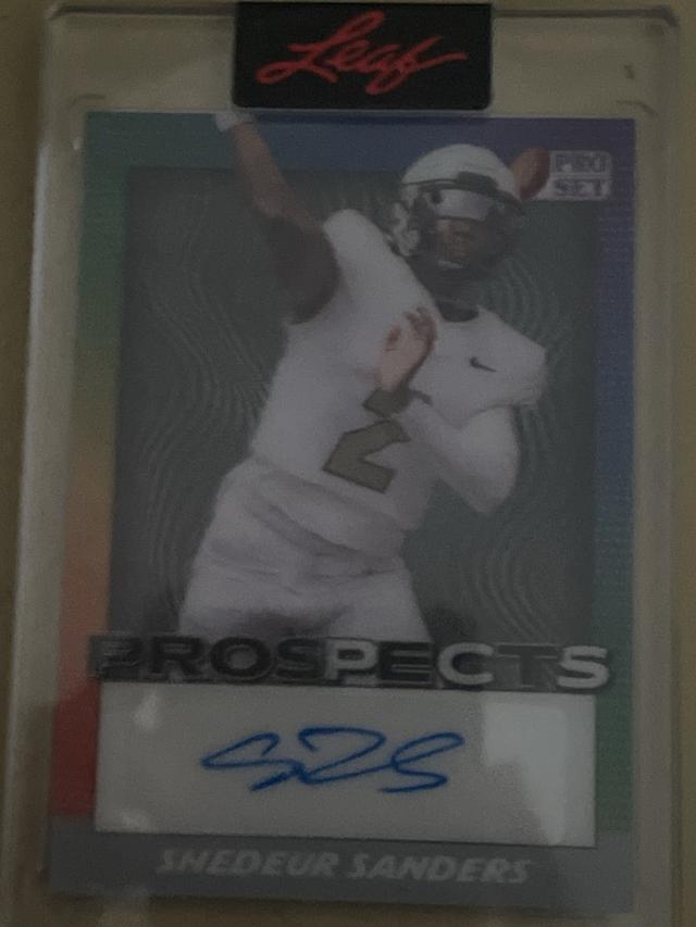 2024 Pro Set Metal Football Shedeur Sanders Pro Set Prospects Lenticular #PR-SS1