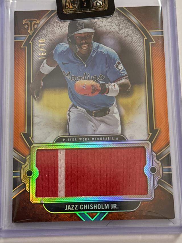 2024 Topps Triple Threads Jazz Chisholm Jr. Single Jumbo Relics #SJR-JC