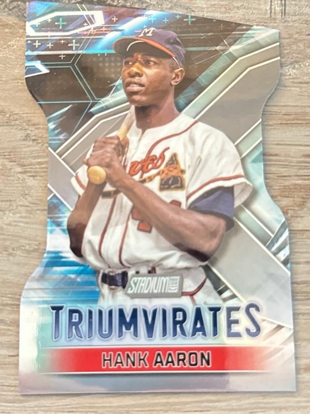 2023 Stadium Club Hank Aaron TRIUMVIRATES #T-30