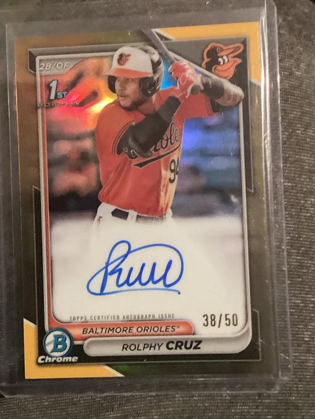 2024 Bowman Rolphy Cruz CHROME PROSPECT AUTOGRAPHS I /50 #CPA-RC