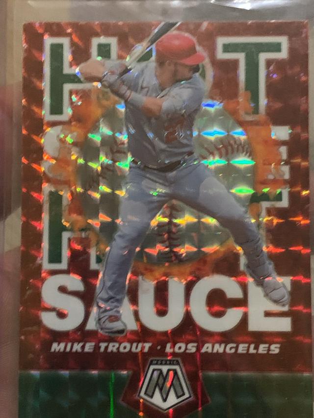 2021 Panini Mosaic Mike Trout Hot Sauce Set #HS1