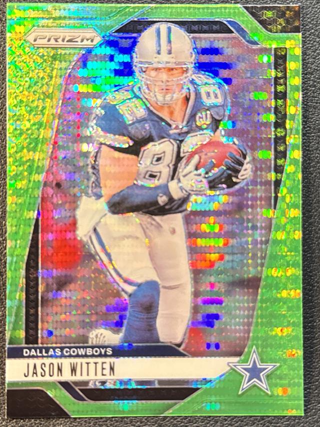 2024 Panini Prizm Football Jason Witten ﻿Base Set Green Prizms #80