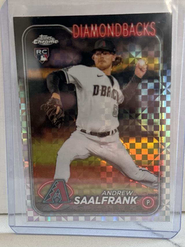 2024 Topps Chrome Andrew Saalfrank ﻿Base Set X-Fractors #178