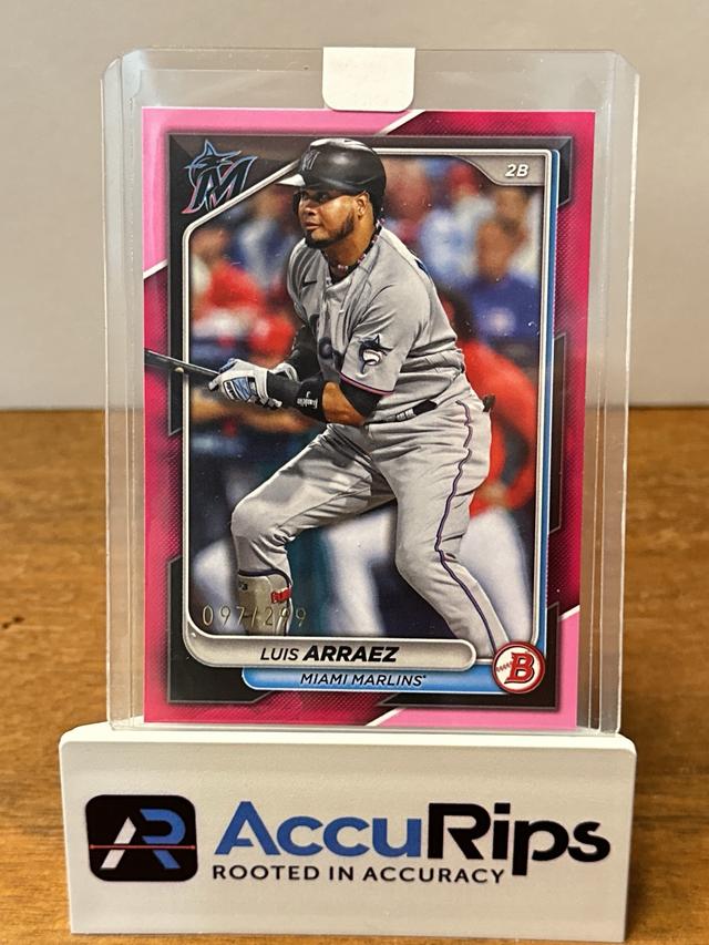 2024 Bowman Luis Arraez BASE CARDS Fuchsia /299 #51