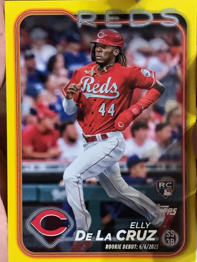 2024 Topps Update Series Elly De La Cruz ﻿Base Set Yellow #US350