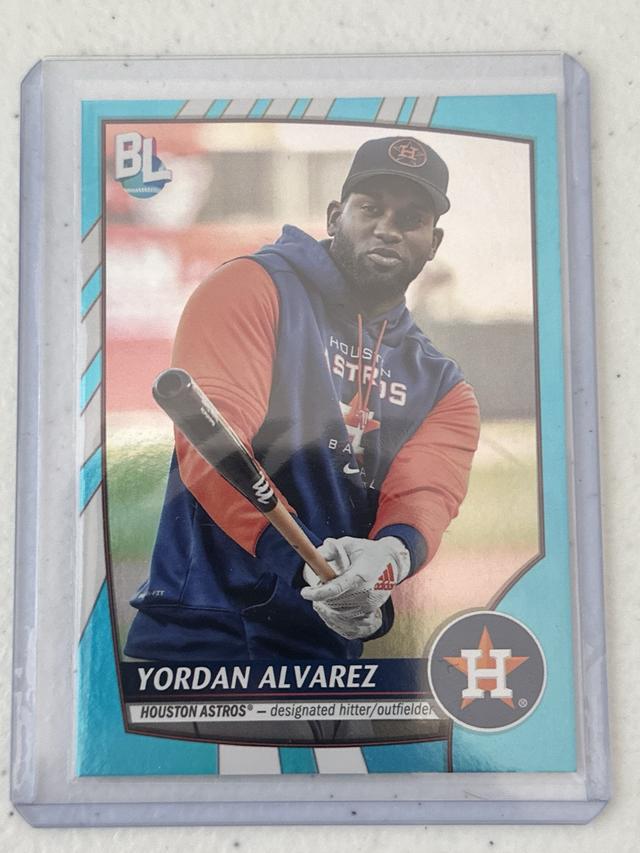 2023 Topps Big League Yordan Alvarez RARE BLUE FOIL #272