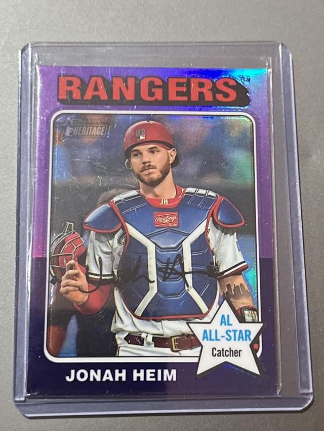 2024 Topps Heritage Jonah Heim BASE CARDS CHROME VARIATION #22