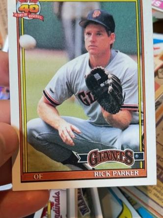 1991 Topps Rick Parker Base Set #218