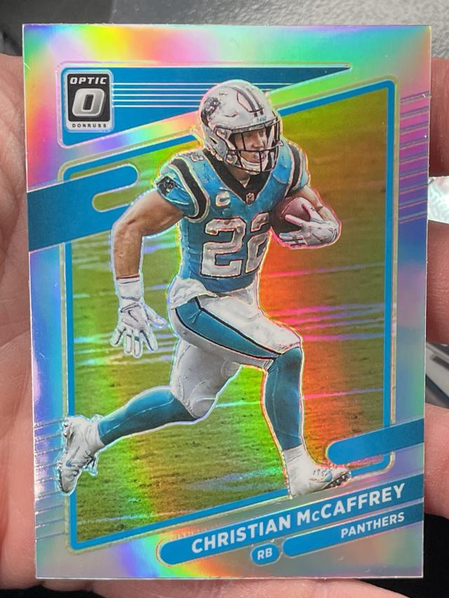 2021 Donruss Optic Football Christian McCaffrey Base Set Holo #160