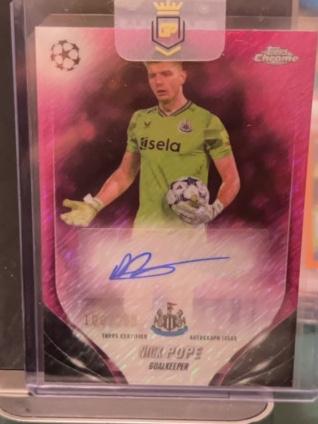 2023-24 Topps Chrome UEFA Nick Pope Autographs #CA-NP