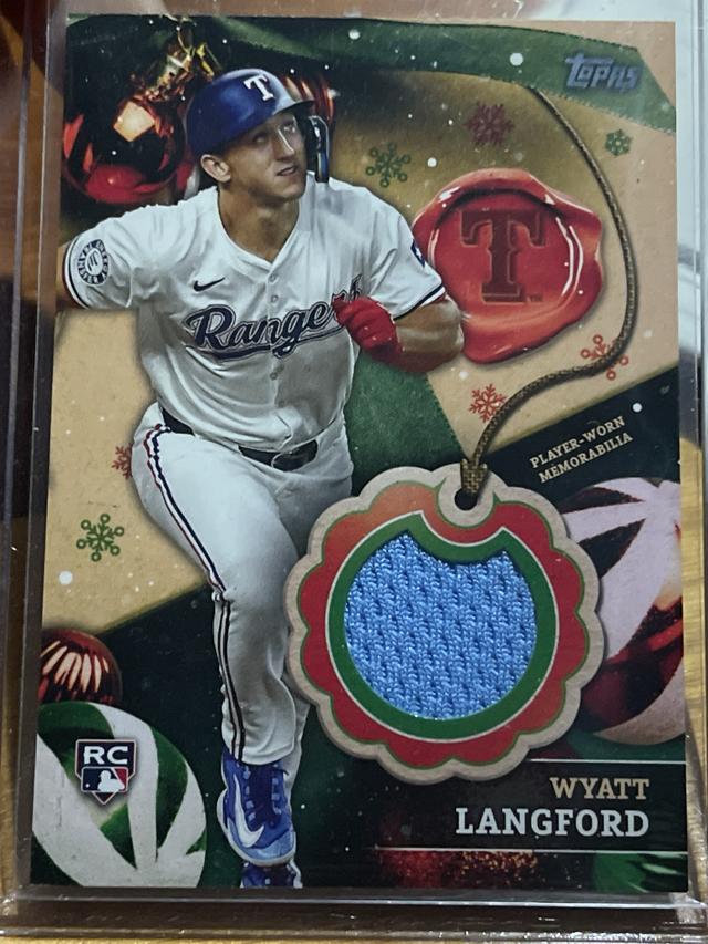 2024 Topps Holiday Wyatt Langford Relics #RC-WL