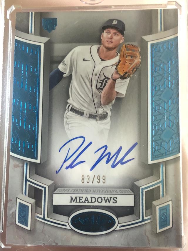 2024 Topps Tier One Parker Meadows Break Out Autographs Checklist /99 #BOA-PM