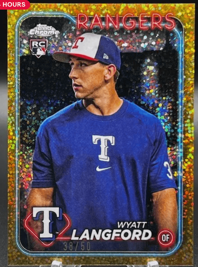 2024 Topps Chrome Wyatt Langford ﻿SHORT PRINTS /50 #122