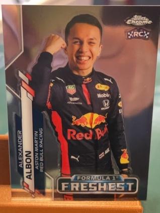 2020 Topps Chrome F1 Alexander Albon Base Set #198