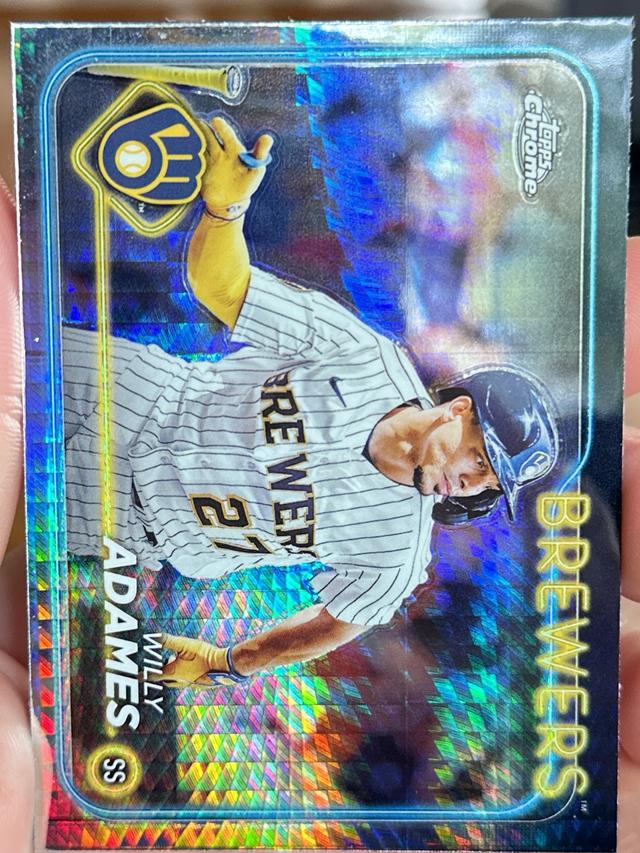 2024 Topps Chrome Willy Adames ﻿Base Set Prism Refractors #126