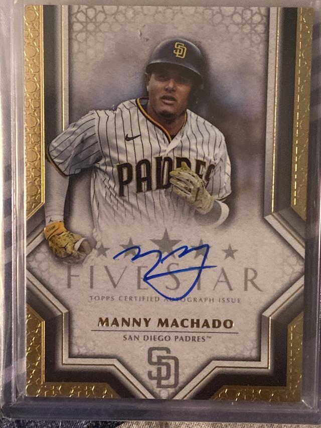 2023 Five Star Manny Machado FIVE STAR BASE AUTOGRAPHS #FSA-MMAC