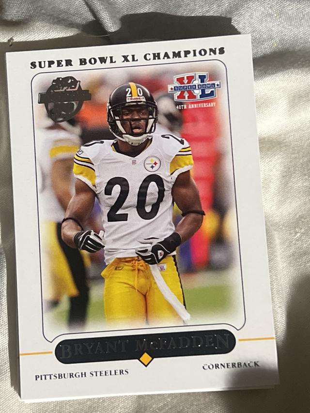 2006 Topps Pittsburg Steelers Super Bowl Champions Bryant McFadden ﻿Base #33